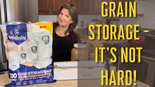 How to Store Whole Grains  Do You Need Mylar Bags amp Oxygen Absorbers wallabygoods3447 Review [upl. by Annayek]