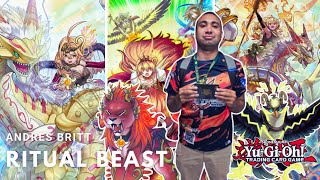 YuGiOh Worlds Celebration Ritual Beast Finalist Deck Profile  Andres Sierra [upl. by Adorl]