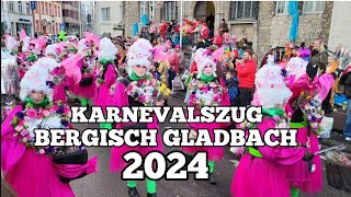 KARNEVALSZUG BERGISCH GLADBACH 2024 [upl. by Euv219]