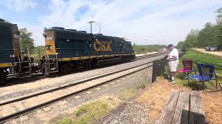 CONRAIL SHARED ASSETS OPERATIONS train CA20 at Cove Road Pennsauken New Jersey [upl. by Ahsitra]