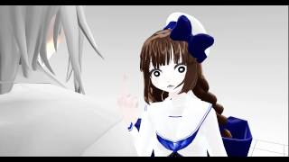 MMD Wadanohara and Sal How to flip the bird [upl. by Ahders]