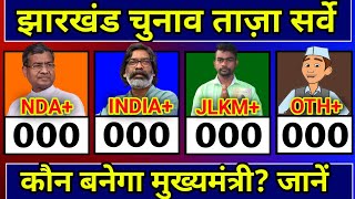 Jharkhand Assembly Election Opinion Poll 2024 Jharkhand Chunav Exit Poll 2024 NDA Vs INDIA Vs JLKM [upl. by Nashom583]