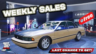 GTA 5 Online WEEKLY UPDATE  A VERY GOOD WEEK FREE CARS CARS TO BUY Rare Cars  SALES  3X Money [upl. by Nnayrb545]