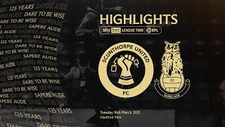 HIGHLIGHTS Scunthorpe United 11 Oldham Athletic [upl. by Atsylak]