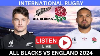 ALL BLACKS vs ENGLAND 2nd Test 2024 Live Commentary [upl. by Twila231]