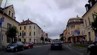 CZ Františkovy Lázně Franzensbad Karlovarský kraj Ortsdurchfahrt Hauptstraße Mai 2013 [upl. by Nattie]