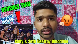 Team Cody Rhodes Brutal Attack Roman Reigns amp Bloodline Smackdown [upl. by Deny761]