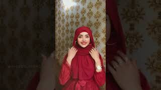 Quick Hijab Tutorial with Chiffon Georgette Scarf  The Hijab Company [upl. by Mccormac574]