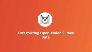 Webinar Categorizing Open ended Survey Data with MAXQDA [upl. by Ner]