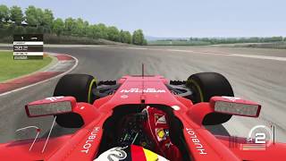 Assetto Corsa PS4  Ferrari SF70H F1 2017 Sebastian Vettel  Vallelunga GP  70th Anniversary DLC [upl. by Hakvir]