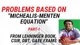 Questions based on MichaelisMenten Equation from Lehninger book CSIR DBT GATE ExamsPart I [upl. by Hallam]