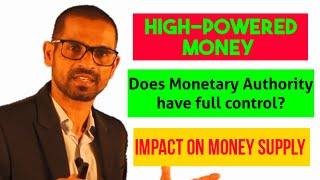 Highpowered Money and Money Multiplier [upl. by Jolie]