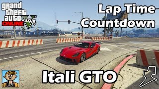 Fastest Sports Cars Itali GTO  GTA 5 Best Fully Upgraded Cars Lap Time Countdown [upl. by Joya]