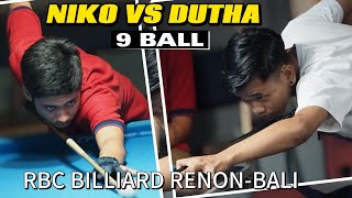 SENIPER‼️ NIKO VS DUTHA 9 BALL BILLIARD TOURNAMENT BALI 2024 [upl. by Lavina]