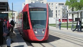 Reims Alstom Citadis 302  Gare Centre [upl. by Enilarak464]