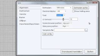 MoI 3D Interface instellen op Nederlands millimeters en schermindeling [upl. by Dubois366]