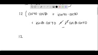 Find the product z1 z2 and express it in rectangular form z14cos40∘i … [upl. by Chamberlin]