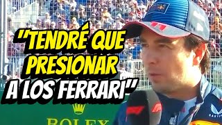 ¡SANCIONADO ENTREVISTA CHECO PEREZ POST QUALY GP AUSTRALIA 2024 [upl. by Velma558]