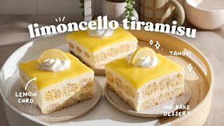 Limoncello Tiramisu 🍋 make a lemony dessert with me its so good 😭 [upl. by Decca]