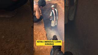 Penggali kuburan terpaksa menggunakan mesin senso ‼️‼️ kuburan makam shorts [upl. by Ellevel346]