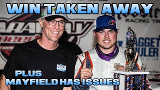 Harvick  Riggs car disqualified  Jeremy Mayfield has issues before CARS TOUR race [upl. by Oicor]