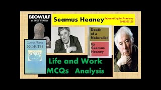 Seamus Heaney Poet Digging Beowulf MCQs on Life Work Analysis Eng Literature Master Cadre English [upl. by Adran]