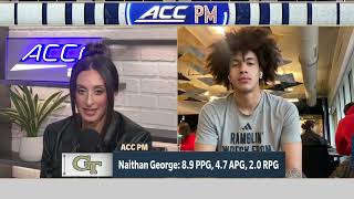 GT Basketball  Naithan George joins ACC PM on ACC Network January 18 2024 [upl. by Gerardo]