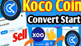 Koco Coin Convert start l koco coin update l koco coin exchange [upl. by Eniamzaj585]