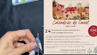 Tuto  Lancement de mon calendrier de l’Avent  Comment des cartes faciles à faire [upl. by Adnohsel]