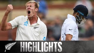 Jamieson Strikes Early On Debut  FULL HIGHLIGHTS  BLACKCAPS v India  1st Test  Day 1 2020 [upl. by Ellenwahs]