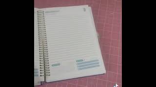 Agenda personalizada alfabeto floral azul e rosa [upl. by Stuckey]