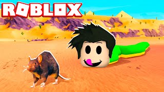 LOKIS COBRINHA ENGOLIU RATINHO  Roblox  Be a Snake [upl. by Almena962]