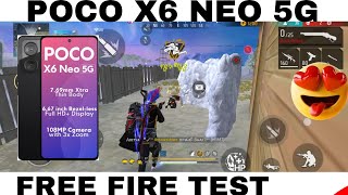 POCO X6 NEO 5G FREE FIRE GAMEPLAY TEST POCO X6 NEO 5G GAMING TEST POCO X6 NEO 5G [upl. by Libenson553]