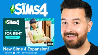 Reacting to the Sims 4 For Rent Expansion Trailer [upl. by Mora]