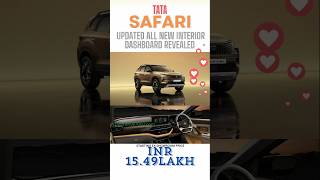 Tata Safari Interior Dashboard revealed 🔥 [upl. by Adihahs794]