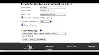 HOOCS Ordering Thruway Permits Tutorial Video [upl. by Parlin]