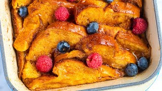 Easy Baked French Toast Recipe [upl. by Bendix]