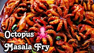 Octopus Masala  कोळी Style माकली तवा फ्राय  Makali  RECIPE  Cooking [upl. by Titania]