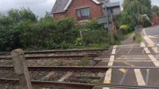 Leominster Level Crossing Herefordshire Wednesday 01062016 [upl. by Cookie]