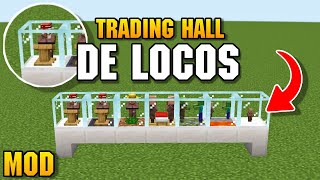 Aldeanos Esclavos 😳  Trading Hall MOD para Minecraft 1182 Easy Villagers [upl. by Najar]