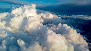 Flying Through Clouds — 4K UHD Amazing Nature Screensaver No Sound [upl. by Aehsat]