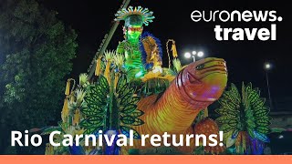 Watch Rio Carnivals colourful parade as Brazil looks forward to a full return in 2023 [upl. by Norrehc]