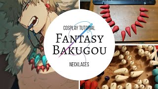 Fantasy Bakugou AU NecklacesCosplay Tutorial [upl. by Ardnekan27]