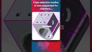 Whats New in SOLIDWORKS 2025  Chamfer Edge Selection Toolbar [upl. by Alyss824]