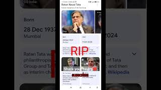 RIP Ratan TATA Love ❤️Ratan ratantata love ratantatarip [upl. by Ehtyde]