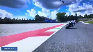 MotoGp™️ Onboard Marc Marquez overtake Bastianini Ducati ITALY GP🇮🇹 2024 [upl. by Ellord]