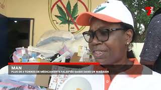 Man  plus de 3 tonnes de médicaments falsifiés saisis dans un magasin [upl. by Irrehc419]