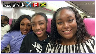 We ALMOST Missed Our Flight 😅 Travel With Us Canada to Jamaica ✈️ 🇨🇦 🇯🇲  Hall In This Together💜 [upl. by Gareri]