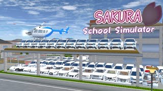 the sakura car collection😱🚙🚕at white car collection😱😱🚙 sakura school simulator😮😱viralvideo [upl. by Enimrac677]