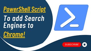 PowerShell script to add Search Engines to Chrome [upl. by Kcub283]